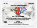 Rare Chase Elliott NASCAR card from the 2023 Panini Chronicles Prizm Racing Diamond Anniversary series. Certified by Panini America Inc. with a lifetime authenticity guarantee, this card is a must-have for collectors and a splendid gift for any racing enthusiast.