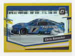 Chris Buescher 2024 Donruss Optic Racing Gold Prizm RFK Insert Trading Card #09/10. This rare NASCAR collectible features a stunning gold finish and is limited to only 10 copies. A must-have for any NASCAR fan or collector, it comes with a lifetime authenticity guarantee and makes a great gift.