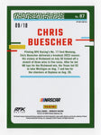 Exclusive Chris Buescher 2024 Donruss Optic Racing Gold Prizm RFK Insert card, numbered #09/10. This limited-edition NASCAR collectible showcases Buescher’s incredible career with RFK Racing. A rare addition to any collection, this card is backed by a lifetime authenticity guarantee and makes a perfect gift for fans.