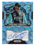 Corey Lajoie 2022 Panini Prizm Racing CAROLINA BLUE SCOPE AUTOGRAPH Card - A signed collectible with the flair of CAROLINA BLUE SCOPE, capturing Lajoie's racing brilliance.