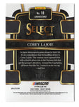 Limited edition Corey LaJoie 2024 Panini Select Racing Tie Dye Prizm Insert #01/25 card. With only 25 made, this rare and vibrant NASCAR collectible is a standout piece for any racing fan’s collection. Perfect gift for NASCAR enthusiasts.