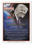 Donald Trump 2016 Politics Official Rookie Card - Iconic card for collectors, encapsulating a pivotal election era.