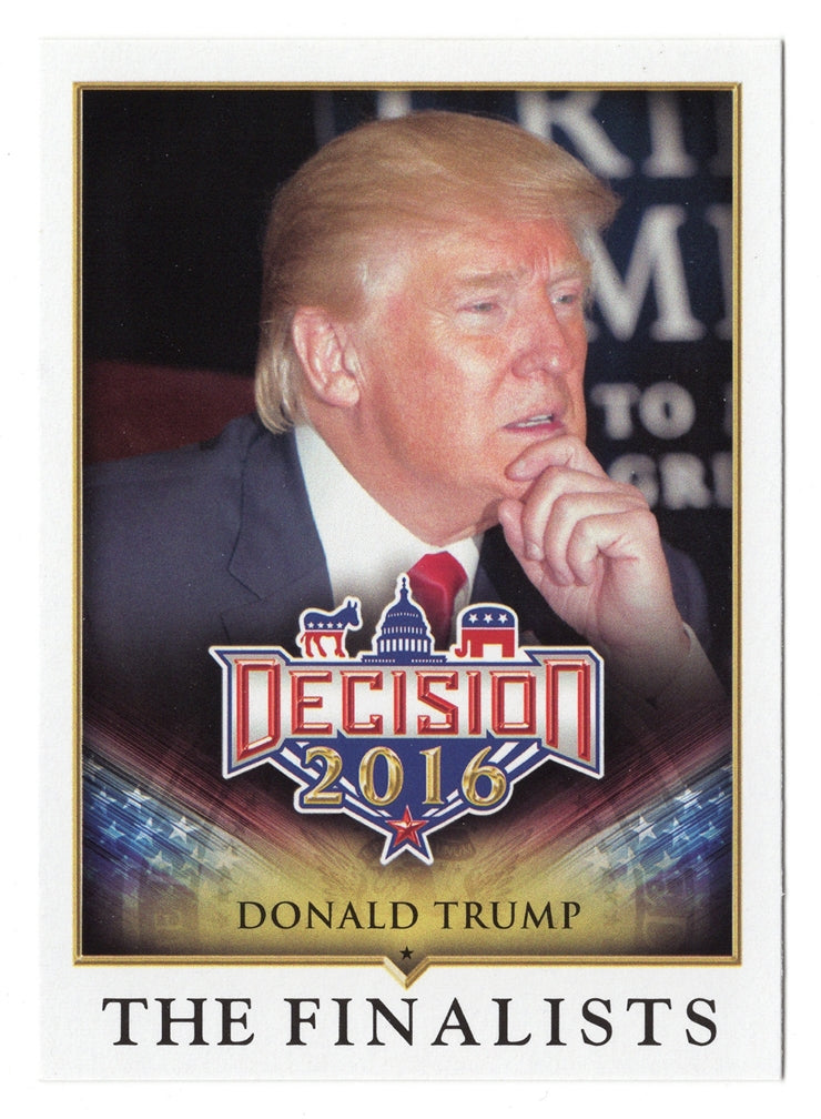 DONALD TRUMP Decision 2016 Politics Official Rookie Card – Trackside