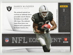Football Collectible Card - Darren McFadden 2010 Panini Plates & Patches Gold Insert GAME-WORN JERSEY RELIC