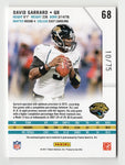 Limited Edition David Garrard 3-Color Jersey Patch Relic Trading Card