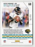 Limited Edition David Garrard 3-Color Jersey Patch Relic Trading Card