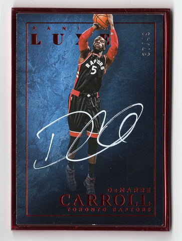 DeMarre Carroll 2015-16 Panini Luxe RED FRAME AUTOGRAPH Basketball Card