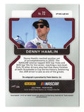 Denny Hamlin 2022 Panini Prizm Racing SILVER PRIZM AUTOGRAPH Signed NASCAR Collectible Insert Trading Card