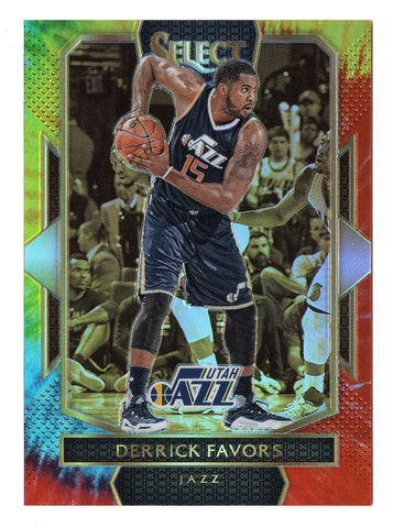 Derrick Favors 2016-17 Panini Select TIE-DYE PRIZM Basketball Card