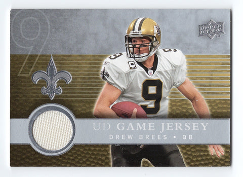 Drew Brees 2008 Upper Deck Football UD GAME JERSEY Card
