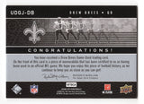 Football Memorabilia Relic Card - Drew Brees Game-Used Jersey Insert