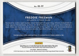 Freddie Freeman Dual Jersey - Bat Relic Baseball Card #05-49 - Game-used memorabilia card with protection, ideal for collectors and fans.