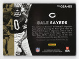 Bears HOF Legend Autograph Card - Gale Sayers Gold Insert Trading Card