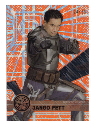 JANGO FETT Star Wars 2017 High Tek Collectible Card - Rare parallel honoring the iconic bounty hunter.