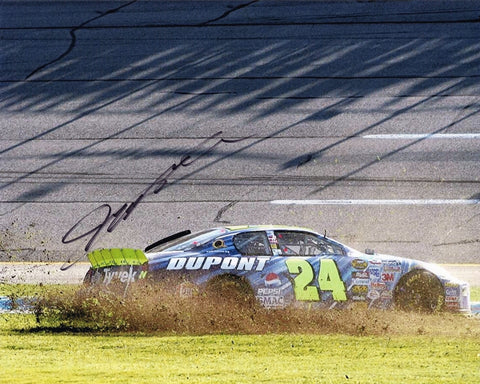 AUTOGRAPHED 2004 Jeff Gordon #24 Pepsi Shards TALLADEGA RACE WIN (Burnout Celebration) Signed 8X10 Inch Picture NASCAR Glossy Photo with COA