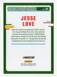 Jesse Love 2024 Donruss Racing Pink Insert #20/25 card. A rare short print NASCAR card with a vibrant pink design, this collectible is limited to only 25 copies. It’s a must-have for fans of NASCAR and Jesse Love. Perfect gift for collectors!