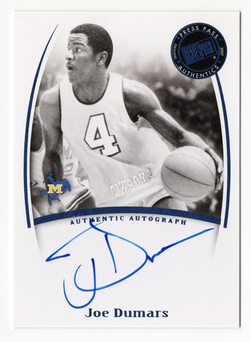 OE DUMARS 2007 Press Pass Legends Basketball SATURDAY SIGNATURES AUTOGRAPH Card