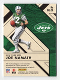 Vintage Memorabilia New York Jets Quarterback Football Card - Joe Namath 2018 Panini Gold Standard Football Card
