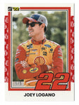 Joey Logano 2022 Donruss Racing TOP 5 RARE INSERT Card - A rare parallel insert celebrating Logano's top performances.