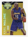 Karl Malone 2014-15 Panini Totally Certified Platinum GOLD DIE-CUT Card