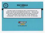 Exclusive Kaz Grala 2024 Donruss Racing 1991 Retro Rare Gold Insert card, numbered #02/10. This ultra-rare NASCAR card celebrates Grala’s achievements with a vintage design and gold finish. A true collectible for NASCAR enthusiasts, it comes with a lifetime authenticity guarantee and makes a great gift.
