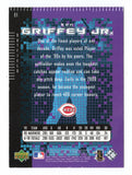 Ken Griffey Jr. Rare Production Error 1 of 1 Baseball Trading Card - Exclusive collector's item, safeguarded with protective sleeve and toploader.