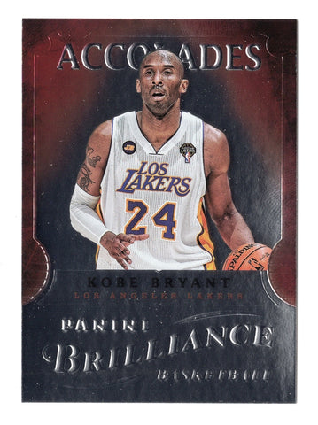 Kobe Bryant 2012-13 Panini Brilliance ACCOLADES Lakers Collectible Card