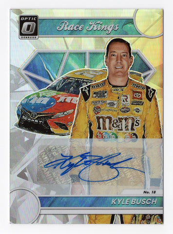 Kyle Busch 2023 Donruss Optic Racing AUTOGRAPH Card - A rare autographed masterpiece by Kyle Busch.