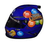 AUTOGRAPHED 2019 Kyle Busch #18 M&M's Caramel (Joe Gibbs Racing) Signed Official Replica NASCAR Collectible Mini Helmet with COA