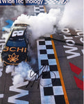 Celebrate Kyle Busch's thrilling victory at the 2023 RCR GATEWAY WIN with this AUTOGRAPHED 8x10 NASCAR Photo. The image captures the excitement of his finish line burnout, a moment etched in racing history. Rest assured, each signature is authentically obtained through exclusive public/private signings and garage area access via HOT Passes.