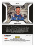 Kyle Larson STACKS PRIZM Insert Card - Rare SSP design capturing the thrill of NASCAR racing.