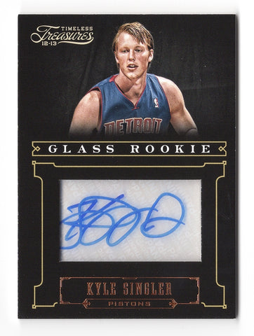 Kyle Singler 2012-13 Panini Timeless Treasures Glass Rookie Autograph Collectible Card