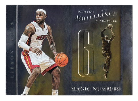 LeBron James 2012-13 Panini Brilliance Magic Numbers Collectible Card #12