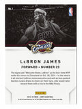 Iconic LeBron James Returns to Cleveland Insert Trading Card showcasing #1 jersey.