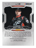 Matt Mills 2022 Panini Prizm Racing RAINBOW PRIZM ROOKIE AUTOGRAPH Rare Signed NASCAR Collectible Insert Trading Card #02/24 (Only 24 Made!)