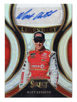 Exclusive Matt Kenseth 2024 Panini Select Racing Legendary Autograph Signed NASCAR card with Silver Prizm. This limited insert card is a true collectible, featuring Kenseth’s autograph. A perfect gift for racing fans, it comes with a lifetime authenticity guarantee for your peace of mind.