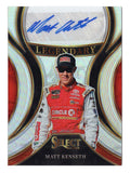 Exclusive Matt Kenseth 2024 Panini Select Racing Legendary Autograph Signed NASCAR card with Silver Prizm. This limited insert card is a true collectible, featuring Kenseth’s autograph. A perfect gift for racing fans, it comes with a lifetime authenticity guarantee for your peace of mind.