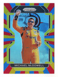 Michael McDowell Daytona 500 RAINBOW PRIZM Card - Commemorate victory with this rare NASCAR collectible.