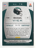 Game-Worn Memorabilia Parallel Insert - Michael Vick Football Card