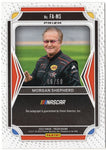 Morgan Shepherd 2022 Panini Prizm Racing CHECKERED FLAG PRIZM AUTOGRAPH (Flashback) Signed NASCAR Collectible Insert Trading Card #06/50