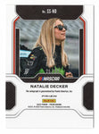 Natalie Decker 2022 Panini Prizm Racing PURPLE VELOCITY AUTOGRAPH (Spotlight Signatures) Signed NASCAR Collectible Insert Trading Card #25/99 (Only 99 Made!)