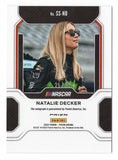 Natalie Decker 2022 Panini Prizm Racing PURPLE VELOCITY AUTOGRAPH (Spotlight Signatures) Signed NASCAR Collectible Insert Trading Card #25/99 (Only 99 Made!)