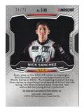 Limited Edition NASCAR Nick Sanchez Signed Autograph Card, Only 75 Made