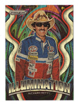Richard Petty 2022 Panini Prizm Racing 1/1 GOLD VINYL PRIZM (Illumination Insert) NASCAR Collectible Trading Card (True 1 of 1)