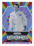 Richard Petty Rainbow Prizm Icons Trading Card - NASCAR Collectible