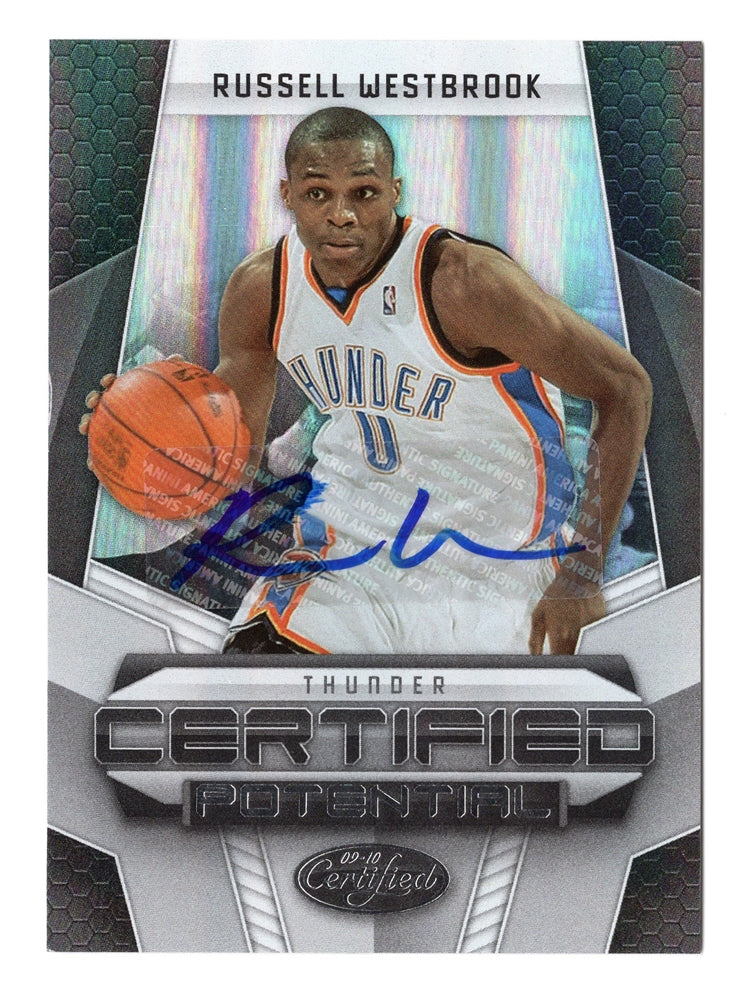 AUTOGRAPHED Russell Westbrook 2009-10 Panini Certified