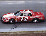 An iconic piece of racing history: Autographed Rusty Wallace #72 Southland Fire Equipment Racing Buick Regal 8x10 Photo with COA, perfect for collectors and NASCAR enthusiasts.