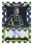 Ryan Blaney 2022 Panini Prizm Racing PATENTED PENMANSHIP AUTOGRAPH (Checekered Flag Auto) Signed NASCAR Collectible Insert Trading Card #10/15 (Only 15 Made!)