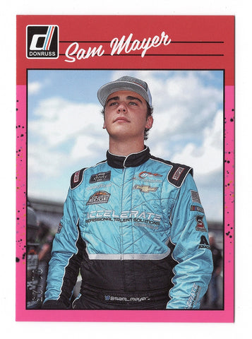 Sam Mayer 2023 Donruss Racing Card - Retro PINK PARALLEL Rare Insert