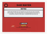 NASCAR Collectible Card - Sam Mayer Limited Edition PINK PARALLEL Retro Insert